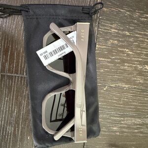 Diff Eyewear Women's Sunglasses in Taupe Beige with Dark Lenses